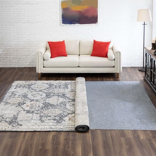 Mohawk Home 8' x 10' Low Profile Non-Slip Rug Pad - Felt Cushion & Rubber Grip, Safe for All Floors