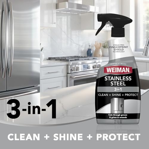 Stainless Steel Cleaner & Polish Spray Pack - Fingerprint & Spot Remover