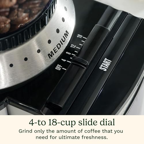 Cuisinart Burr Mill Stainless Steel Coffee Grinder, 18 Settings, 4-18 Cups