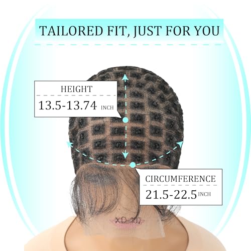 Full Lace Braided Wig Cap with Baby Hair 107 Sections Glueless for Crochet Braids - Black Women