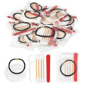 Bulk Hotel Vanity Kit Individually Wrapped Vanity Kit Travel,Hotel Hospitality Supplies,Hygiene Products Include Disposable Cotton Pads,Cotton Swabs,Hair Tie,Nail File,Dental Floss£¨100£©
