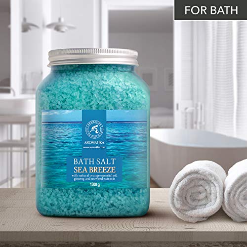 Natural Bath Sea Salt 46 Oz with Essential Oils - Relaxing Calming Aromatherapy