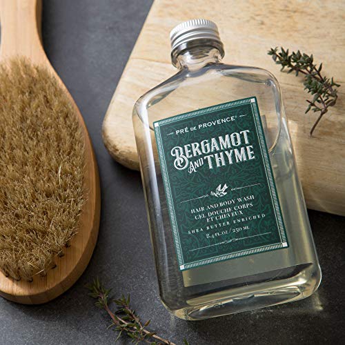Pre de Provence Bergamot & Thyme Men's Fragrance Collection, Hair & Body Wash, 250 ML