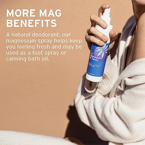 LIFE-FLO Vanilla Magnesium Lotion and Pure Magnesium Oil Spray Bundle - Magnesium Chloride from the Zechstein Seabed - 100% Magnesium Oil for Feet and Body and Vanilla Lotion, 60-Day Guarantee, 8oz ea