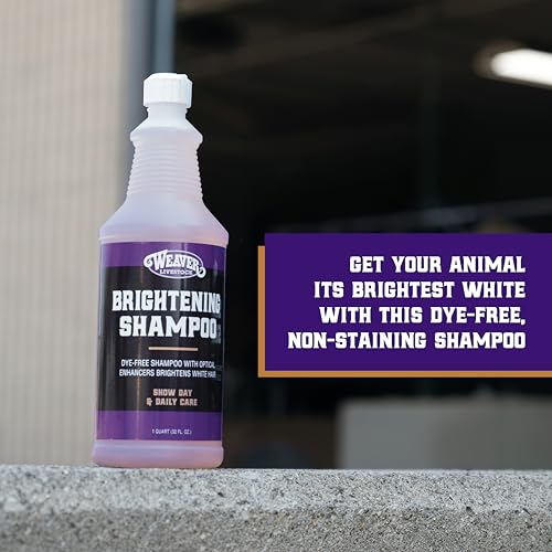 Livestock Brightening Shampoo for Horses, Pigs & Cattle - Show-Ready, Dye-Free