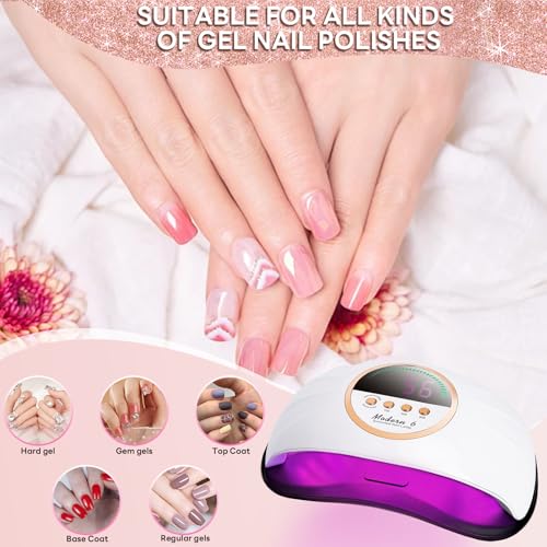 Biutee Nail Stamping Kit with Clear Stamper & Scraper, 10pcs Nail Art Stamping Plates + 8 Colors Stamping Gel Polish, Flower Animal Geometric Nail Art Tools for Beginners