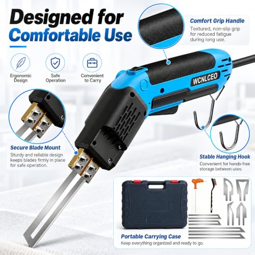 Electric Foam Cutter Hot Knife Set - B-Blue, 200W Styrofoam Cutting Tool Kit for Insulation & Crafting