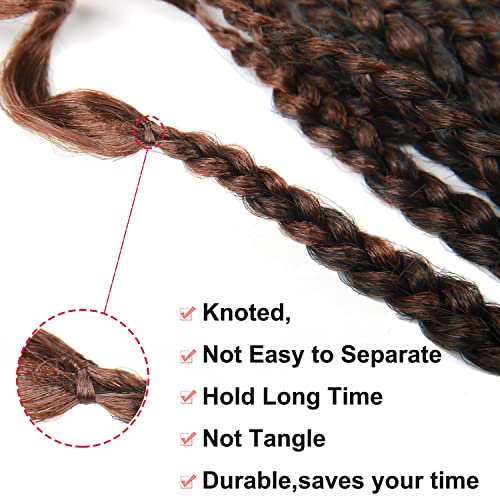 32 Inch Black Crochet Braids French Curl Hair Extensions with Curly Ends - 6 Packs
