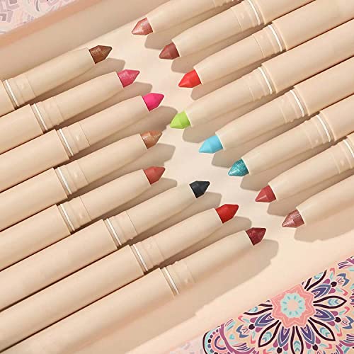 Pink Matte Eyeshadow Pencil, Waterproof Long Lasting Eye Shadow, High Pigment Hypoallergenic Highlighter Stick - Create Multi-Dimensional Eyes Look (05# Pink Matte)