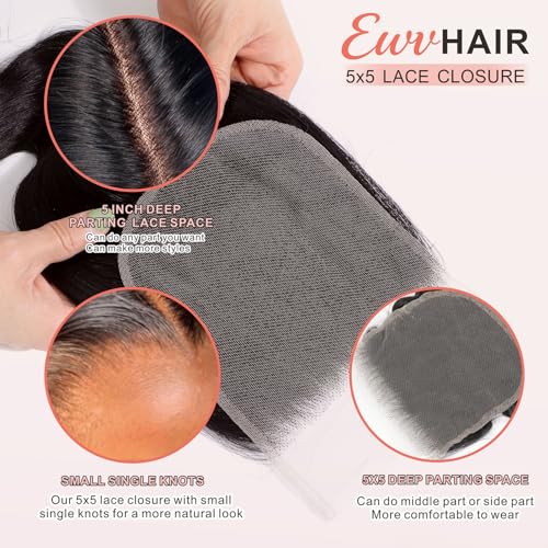 Human Hair Closure 5x5 HD Lace Body Wave 12 Inch Unprocessed Brazilian Virgin