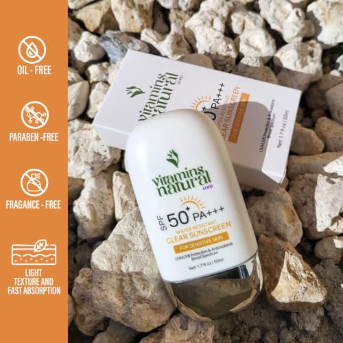 SPF 50 Face Sunscreen Cream 2-Pack - 1.7 Fl Oz Each, Broad Spectrum UVA UVB, Sensitive Skin
