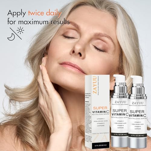 Vitamin C Serum 2-Pack with Hyaluronic Acid & Peptides - 1.7 Fl Oz