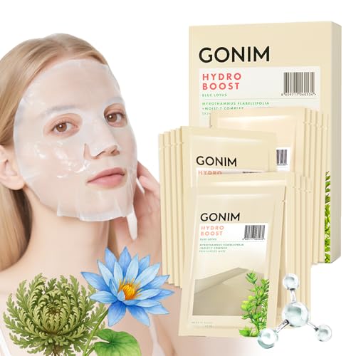 Hydrating Korean Face Mask Sheet with Hyaluronic Acid & Collagen - Pack of 15