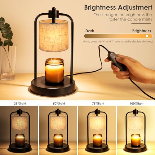 Electric Candle Warmer Lamp with Timer & Dimmable Light - Wax Melts & Jar Candles