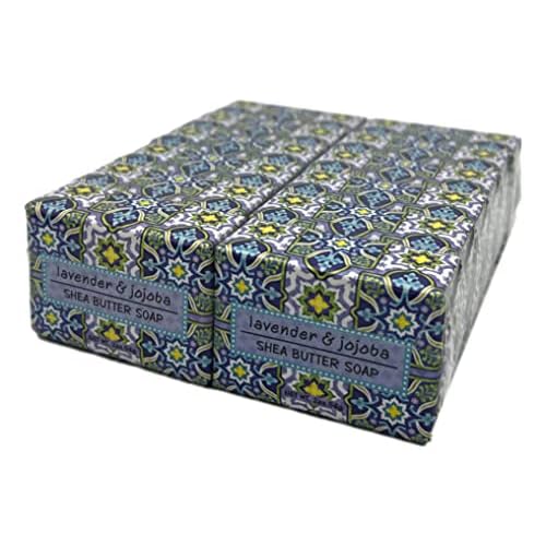 Greenwich Bay Trading Co., Lavender and Jojoba Shea Butter Soap, Set of 12 Bars, 2 Ounces Each