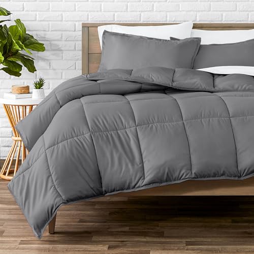 King Grey Ultra Soft Comforter Set - Double Brushed Microfiber Bedding