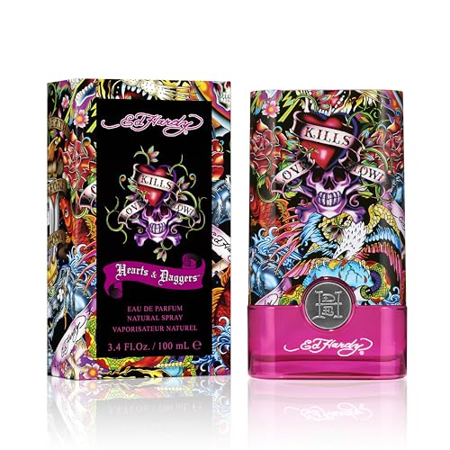Ed Hardy Hearts & Daggers Eau de Parfum for Women, 3.4 fl oz