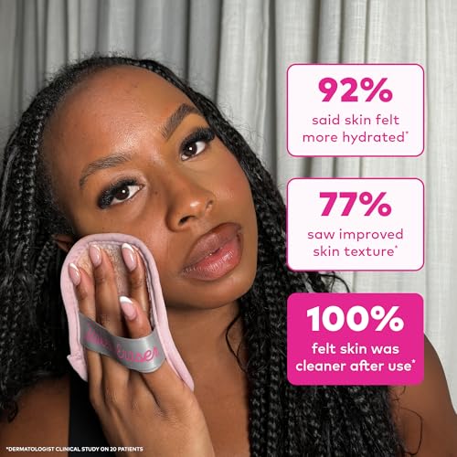 MakeUp Eraser 7-Day Makeup Remover Cloth Set - Silver Infused, Eco-Friendly, Dual-Sided