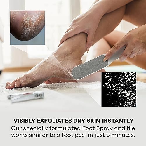 Dermasuri Deep Exfoliating Body & Foot Scrub Set with Glove & Spray