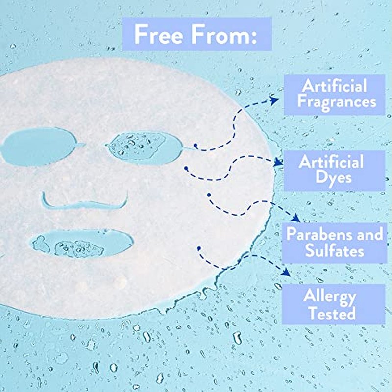 MISS SPA Face Masks Skin Care Bee Venom, Anti-Aging Skin Care for Women, Plumps Skin Face Mask Beauty, Hydrating Moisturizing and Nourishing Face Sheet Masks, 4 Pack