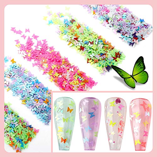 Makartt Nail Decorations Kit with 40Pcs Nail Glues Bulk for Press on Nails Bundle