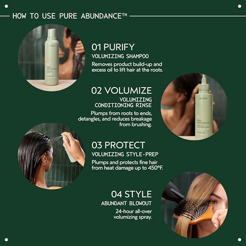 Aveda Pure Abundance Volumizing Style Prep | Lightweight Volumizing Prep Spray For Fine Hair | Vegan | Full Size | 3.4 Fl Oz
