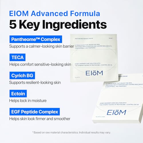 Cream Sheet Mask for Sensitive Skin with Ectoin & Panthenol - Hydrating Korean Mask
