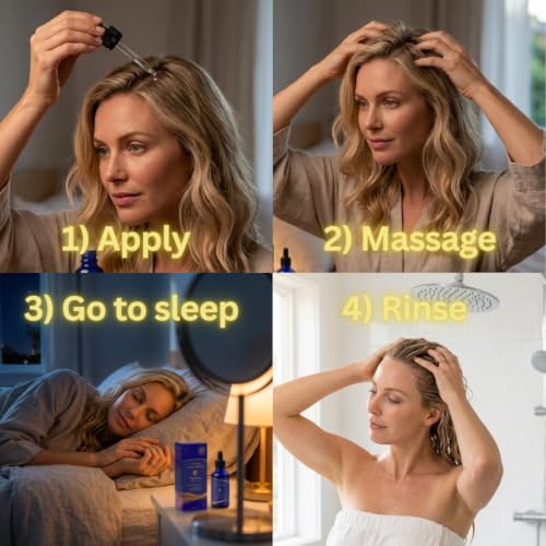 nfuse NightCap Hair Growth Serum with Melatonin & Peptides for Thinning Hair