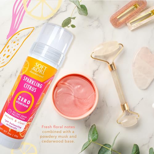 Soft & Dri Aluminum-Free Deodorant 3 oz Stick - Sparkling Citrus, 3 Pack