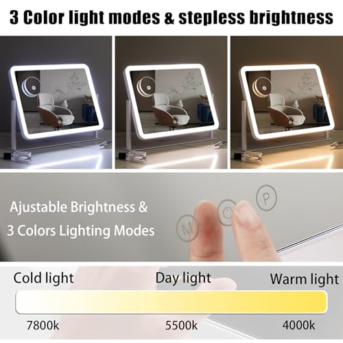 30 Pack Lighted Makeup Vanity Mirrors with Lights & 5X Magnification - White