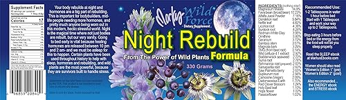 Night Rebuild Powder for Stress Relief & Hormone Support - Restful Sleep Aid