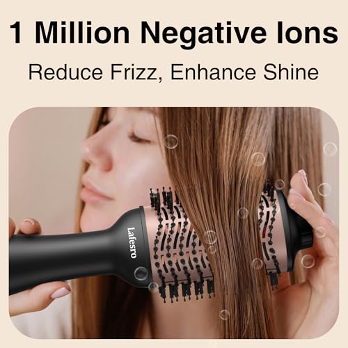 Lafesro 60mm Hot Air Brush for Salon-Style Blowouts, Frizz Control & Root Lift