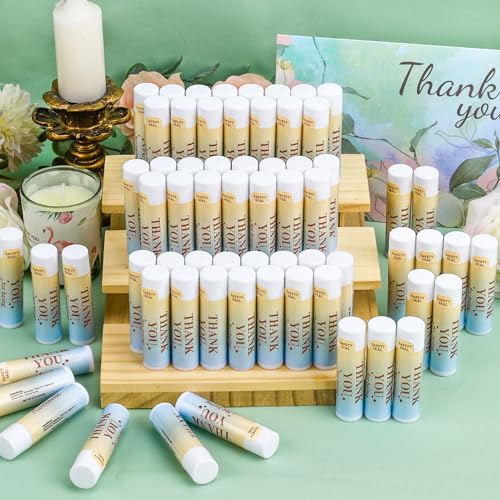 DMSKY Blue Lip Balm Bulk - 60 pcs Appreciation Gifts for Coworkers & Staff