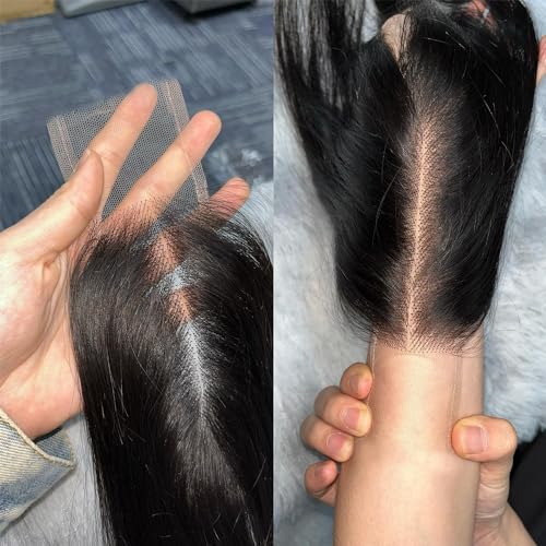 12 Inch Human Hair Closure 2x6 Body Wave HD Lace Middle Part with Baby Hair - FEHOKA