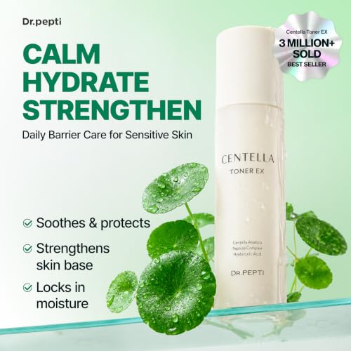 Centella Milky Serum Toner with 8 Forms of Hyaluronic Acid - Nourishing Korean Skincare, 6.09 oz