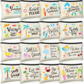 Summer Christmas Makeup Bag Set - 16 Pcs Bulk Cosmetic & Travel Bags