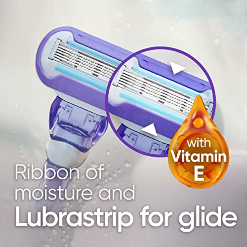 Gillette Venus Deluxe Smooth Swirl Women's Razor Handle + 2 Blade Refills (Pack of 2)