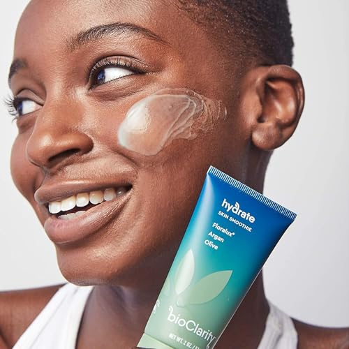 BioClarity Skin Smoothie 24-Hour Gel Moisturizer for Normal & Oily Skin Types, 100% Vegan, Clean Ingredients, with Olive, Argan & Ceramide, 2 fl oz, Pack of 3