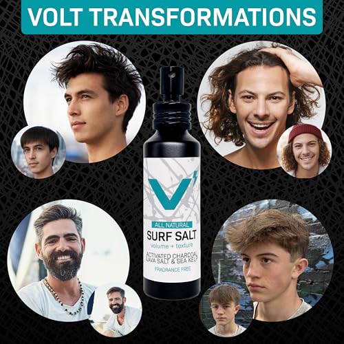 Fragrance-Free Sea Salt Hair & Beard Spray - 30 Fl Oz Refill - Volumizing & Texturizing
