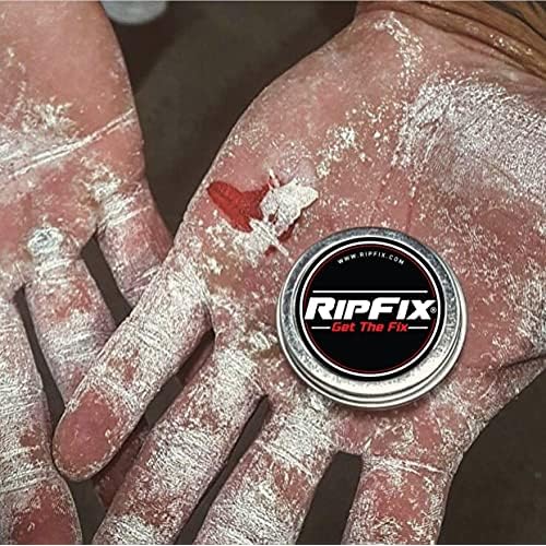 RipFix Hand Repair Balm for Dry Cracked Hands, Hand Salve for Gymnastics and Rock Climbers, Rip Fix Climbing Salve for Men and Women, Premium Gymnast Balm for Hardworking Hands, 2 Classic 1.34 oz Tins