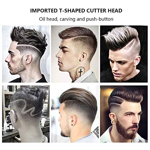 F.Lashes Cordless Men Hair Clippers Kit One Size Rechargeable Low-Noise Trimmer