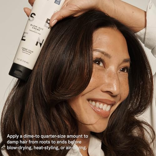 SEEN Fragrance-Free Blow-Out Creme - Non-Comedogenic Heat Protectant for Sensitive Skin