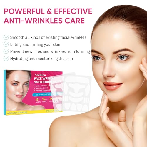 Facial and Forehead Wrinkle Patches: Face Wrinkle Treatment for Forehead, Smile Line, Under Eye- Anti Wrinkle Patches (192pcs)