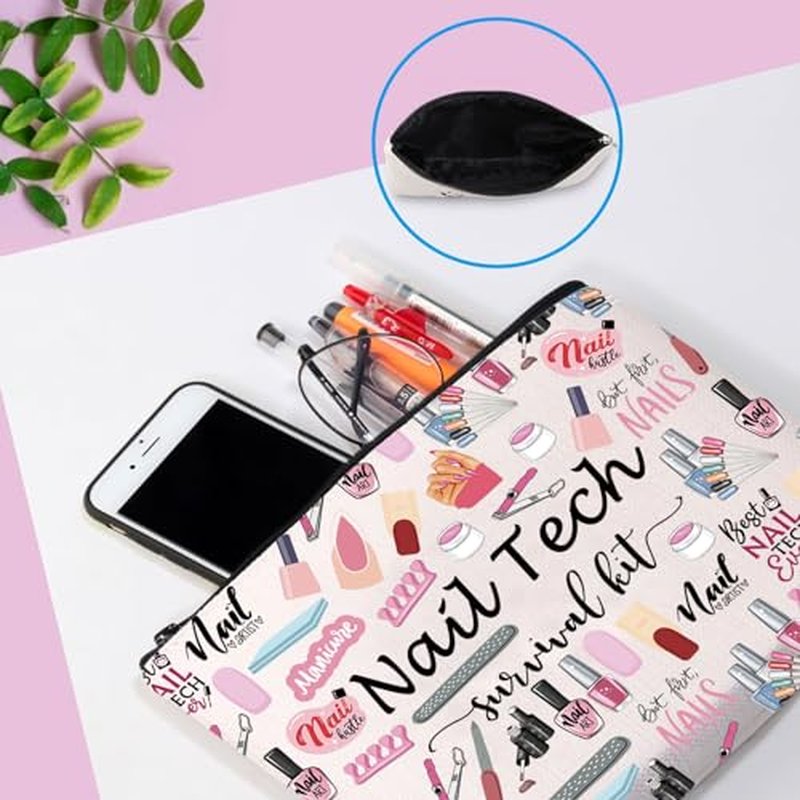 GJTIM Nail Tech Gift Nail Tech Survival Kit Accessories Travel Organizer Bag Manicurist Gift Nail Artist Gift Beautician Gift (Nail Tech2 Bag)