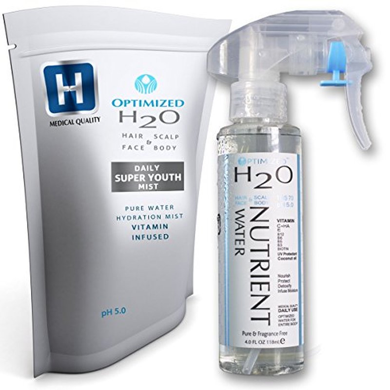 Anti Aging Lightweight Hydrating Mist For Hair, Face, Skin, Vitamin C Toner + Hyaluronic Acid serum, Maximum Clinical Strength made by a Stanford Ph.D Doctor!