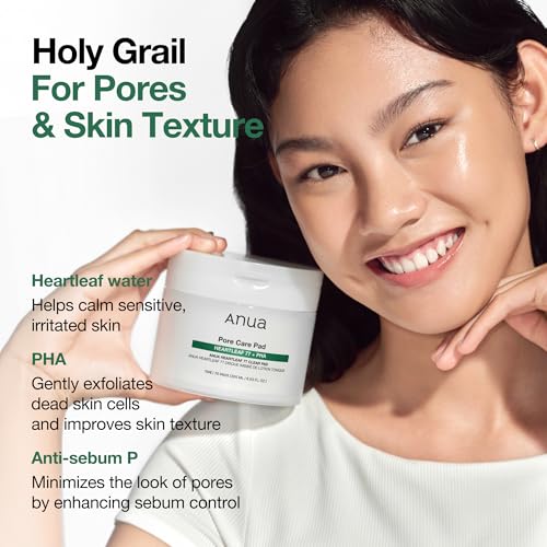 Auna Deep Pore Treatment Duo Heartleaf Pore Control Cleansing Oil, Heartleaf 77 Toner Pad, Exfoliating Facial Pads, After-Cleansing for Gentle Facial Care, Korean Skincare Set