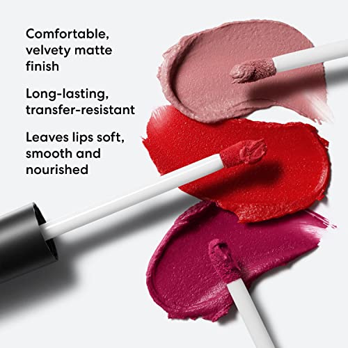 bareMinerals Mineralist Lasting Matte Liquid Lipstick Brave - Velvet Finish, All-Day Wear