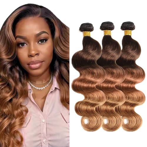 Omber T1B/4/30 Body Wave Human Hair Bundles 22-26 Inch Brazilian Virgin Hair Set