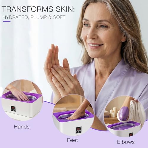 Paraffin Wax Machine for Hands & Feet 4000ml Large Capacity Spa Kit with Gloves & Booties