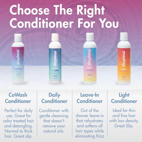 MopTop Cowash Cleansing Conditioner – 8oz, Citrus Medley for Curly Hair | Sulfate & Paraben Free